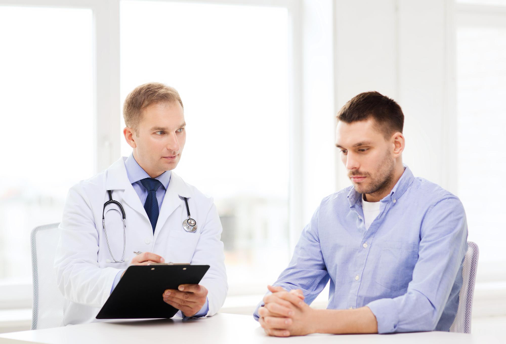 Men's sexual wellness consultation at Valoura Med Spa in Savoy, IL