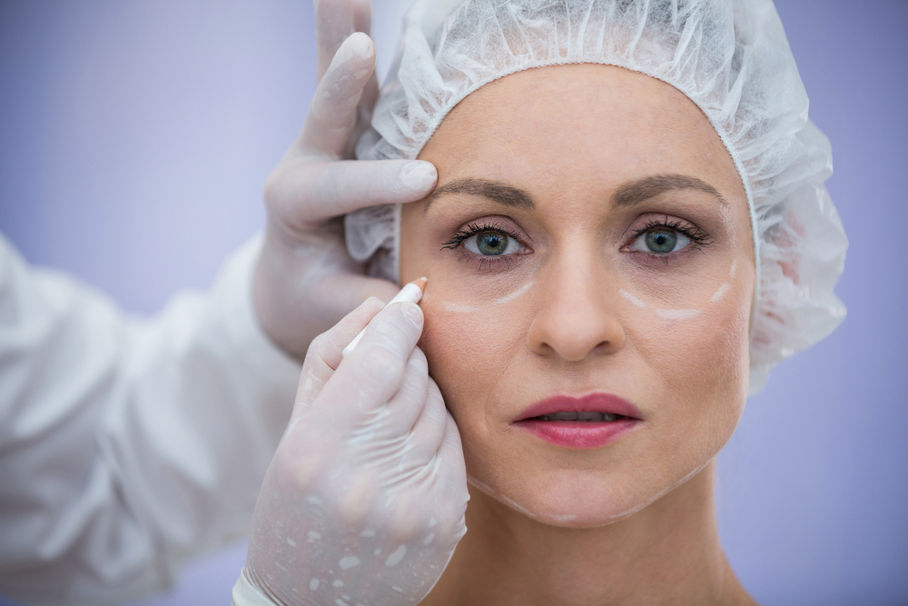 PRF injection under the eye at Valoura Med Spa in Savoy, IL